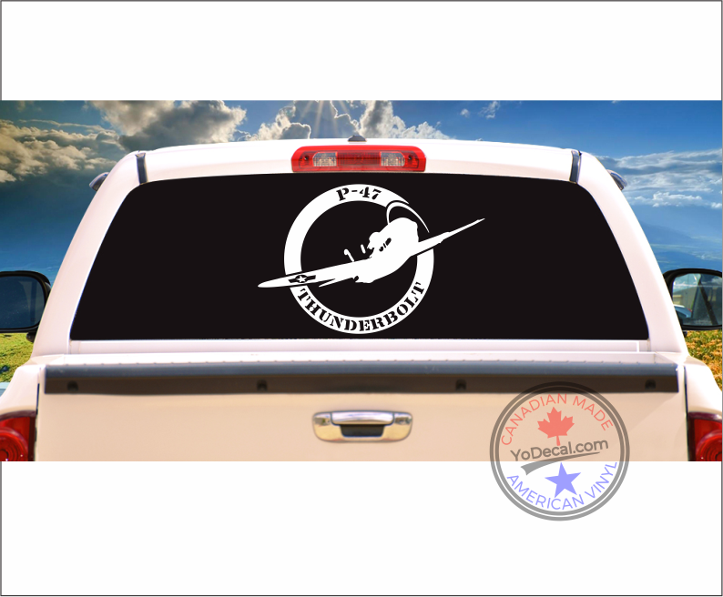 'Republic P-47 Thunderbolt' Premium Vinyl Decal – YoDecal.com