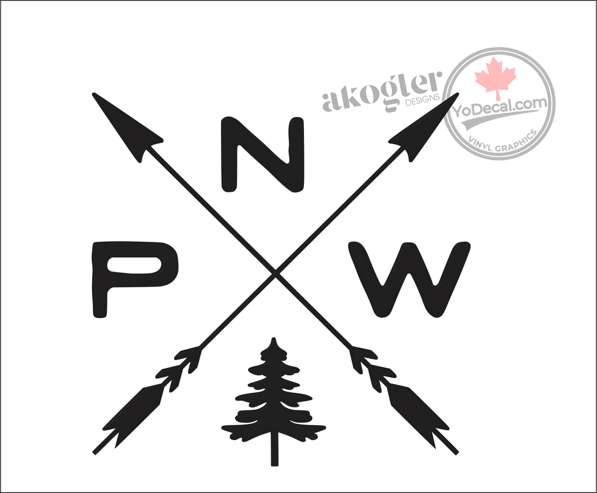 'Pacific Northwest (PNW)' Vinyl Decal – YoDecal.com