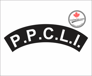 'PPCLI Shoulder Flash' Premium Vinyl Decal / Sticker