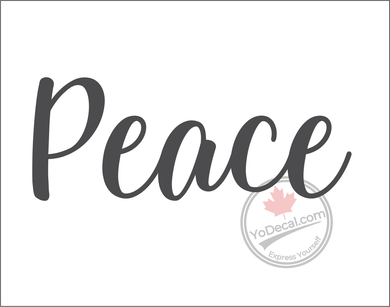 'Peace - Relaxed Modern' Premium Vinyl Wall Decal