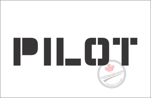 'Pilot' Premium Vinyl Decal