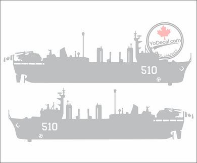 'HMCS Preserver AOR 510 (PAIR)' Premium Vinyl Decal / Sticker