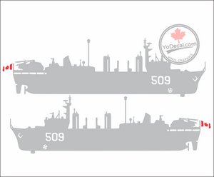 'HMCS Protecteur AOR 509 (PAIR)' Premium Vinyl Decal / Sticker