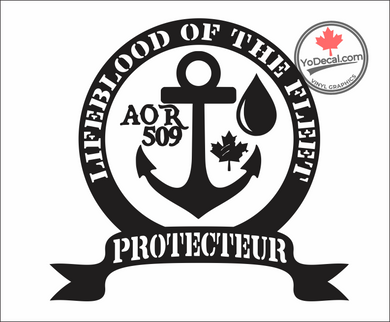 'HMCS Protecteur AOR 509 Lifeblood' Premium Vinyl Decal / Sticker