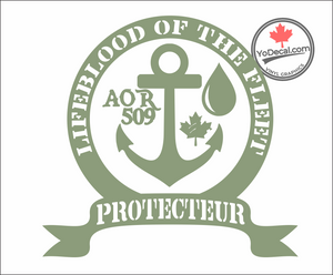 'HMCS Protecteur AOR 509 Lifeblood' Premium Vinyl Decal / Sticker