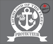 'HMCS Protecteur AOR 509 Lifeblood' Premium Vinyl Decal / Sticker