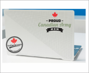 'Proud Canadian Army Mom' Premium Vinyl Decal / Sticker