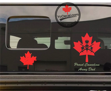 'Proud Royal Canadian Army Dad Maple Leaf' Premium Vinyl Decal / Sticker