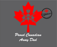 'Proud Royal Canadian Army Dad Maple Leaf' Premium Vinyl Decal / Sticker