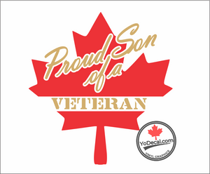 'Proud Son of a Veteran' Premium Vinyl Decal / Sticker