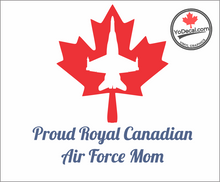 'Proud Royal Canadian Air Force Mom' Premium Vinyl Decal / Sticker