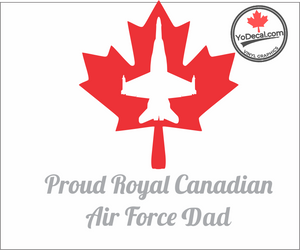 'Proud Royal Canadian Air Force Dad' Premium Vinyl Decal / Sticker