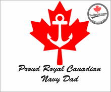 'Proud Royal Canadian Navy Dad' Premium Vinyl Decal / Sticker