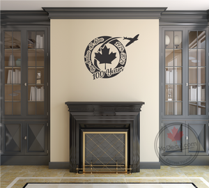'RCAF 100 Years Per Ardua Ad Astra' Premium Vinyl Decal