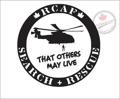 'RCAF Search & Rescue That Others May Live' Premium Vinyl Decal