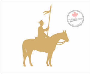 'RCMP Mounty on Musical Ride Horse' Premium Vinyl Decal / Sticker