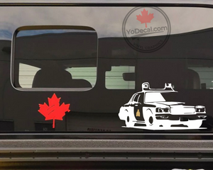 'RCMP 70s 80s Patrol Car' Premium Vinyl Decal / Sticker