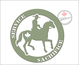 'RCMP Service & Sacrifice' Premium Vinyl Decal / Sticker