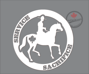 'RCMP Service & Sacrifice' Premium Vinyl Decal / Sticker
