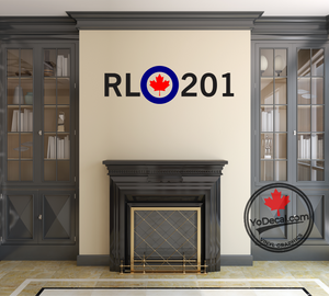 'RL 201 Modern Roundel Avro Arrow' Premium Vinyl Decal / Sticker