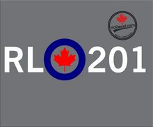 'RL 201 Modern Roundel Avro Arrow' Premium Vinyl Decal / Sticker
