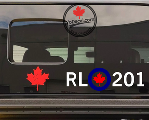 'RL 201 Modern Roundel Avro Arrow' Premium Vinyl Decal / Sticker