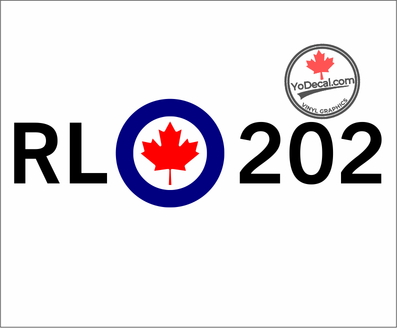 'RL 202 Modern Roundel Avro Arrow' Premium Vinyl Decal / Sticker