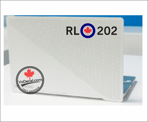 'RL 202 Modern Roundel Avro Arrow' Premium Vinyl Decal / Sticker