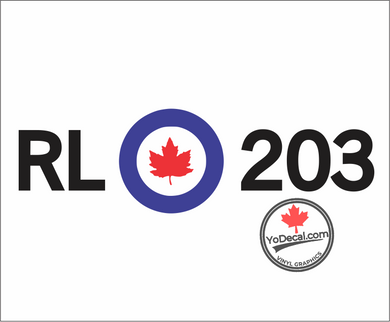 'RL 203 Vintage Roundel Avro Arrow' Premium Vinyl Decal / Sticker