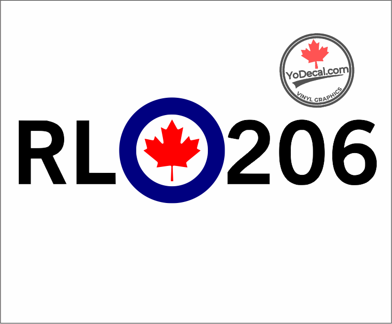 'RL 206 Modern Roundel Avro Arrow' Premium Vinyl Decal / Sticker