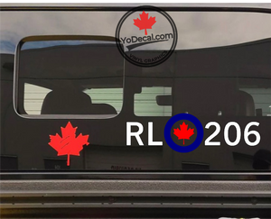 'RL 206 Modern Roundel Avro Arrow' Premium Vinyl Decal / Sticker