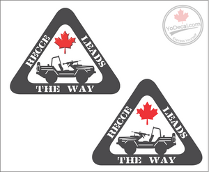 'Recce Leads the Way (PAIR)' Premium Vinyl Decal