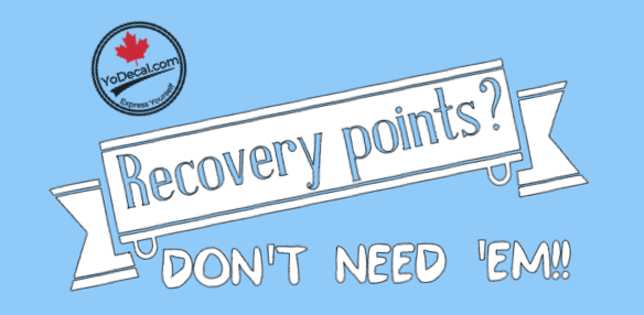 Recovery Point Sticker 'Recovery Points? Don't Need 'Em!' Premium Vinyl Decal – YoDecal.com
