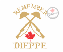 'Remember Dieppe' Premium Vinyl Decal / Sticker