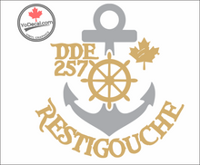 'DDE 257 Restigouche - Restigouche Class Destroyer' Premium Vinyl Decal / Sticker