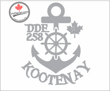 'DDE 258 Kootenay Restigouche Class Destroyer' Premium Vinyl Decal / Sticker