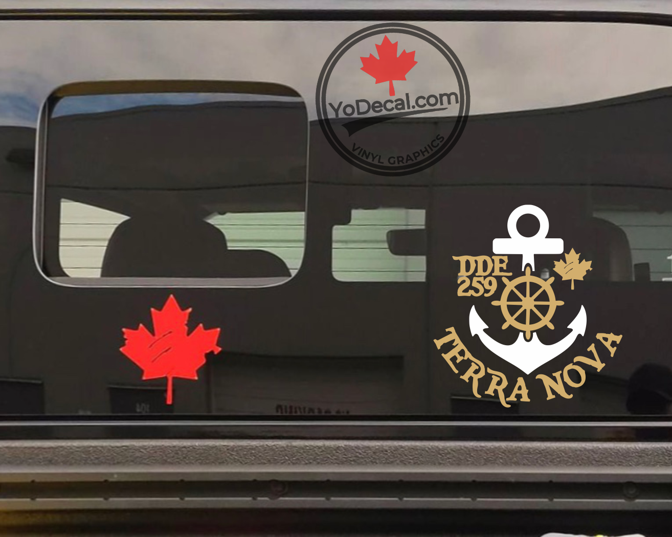 'DDE 259 Terra Nova Restigouche Class Destroyer' Premium Vinyl Decal
