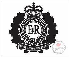 'Royal Canadian Engineers E II R' Premium Vinyl Decal