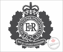 'Royal Canadian Engineers E II R' Premium Vinyl Decal