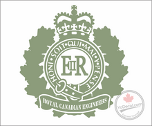 'Royal Canadian Engineers E II R' Premium Vinyl Decal