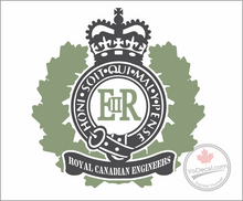 'Royal Canadian Engineers E II R' Premium Vinyl Decal