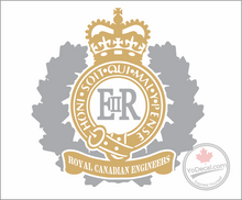 'Royal Canadian Engineers E II R' Premium Vinyl Decal