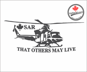 'CH-146 Griffon SAR That Others May Live' Premium Vinyl Decal / Sticker