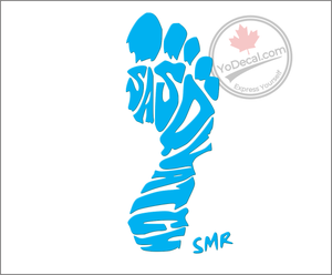 'SMR Foot' Premium Vinyl Decal