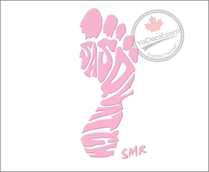 'SMR Foot' Premium Vinyl Decal