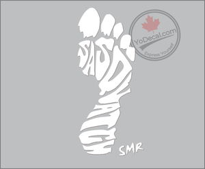 'SMR Foot' Premium Vinyl Decal