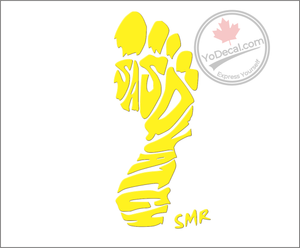 'SMR Foot' Premium Vinyl Decal