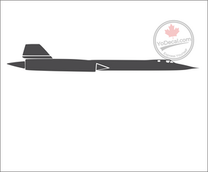 'SR-71 Blackbird Side Profile' Premium Vinyl Decal