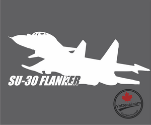 'SU-30 Flanker - Slava Ukraini Edition' Premium Vinyl Decal / Sticker