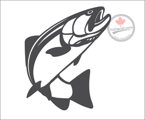 'Salmon-Trout Fly Fishing' Premium Vinyl Decal / Sticker